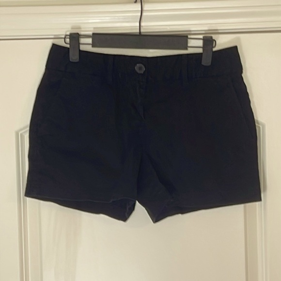 Ann Taylor Loft The Riviera Shorts Black 100% Cotton Size 0 - Picture 1 of 4